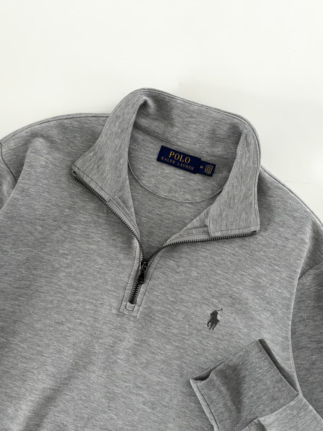 Polo 폴로 랄프로렌 신형 그레이 반집업 맨투맨 상품이미지2