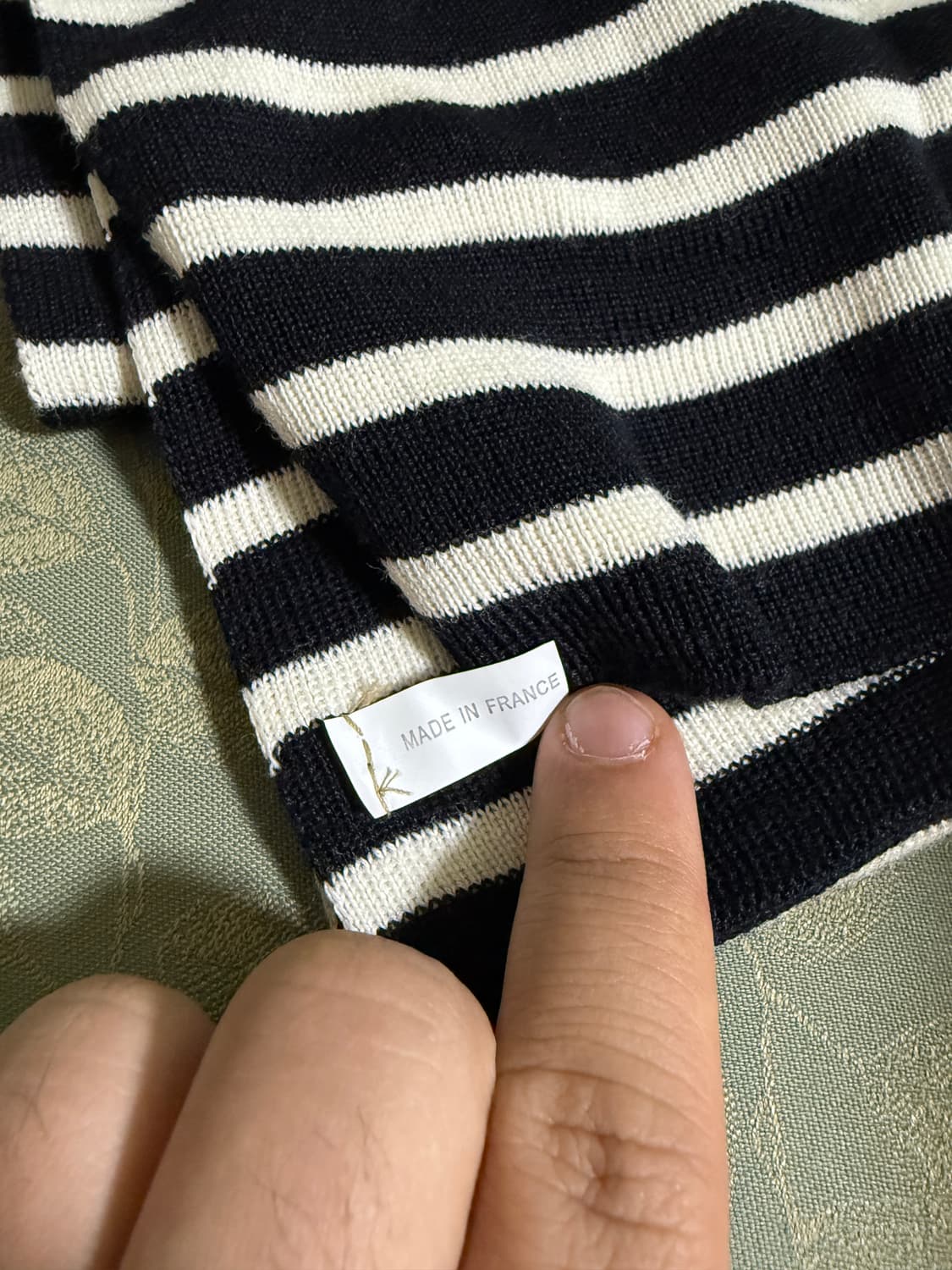 세인트제임스 머플러 블랙/아이보리 상품이미지2