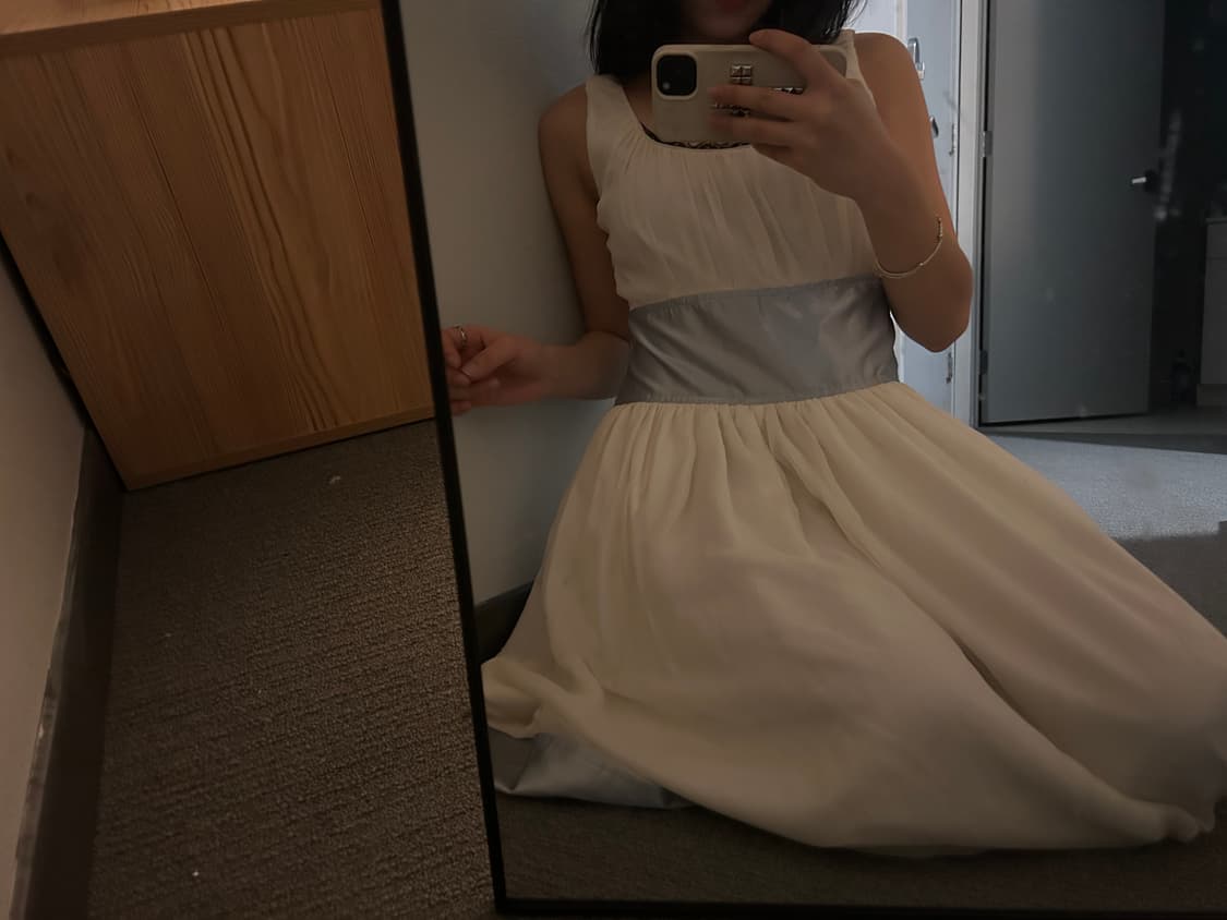 chloe 끌로에 빈티지 화이트 원피스 상품이미지2