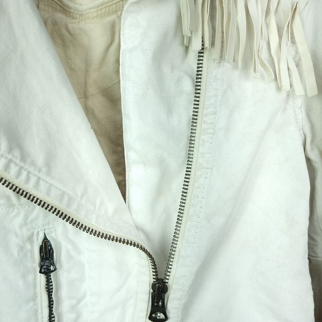 [폴로 랄프로렌] 웨스턴 프린지 사선 라이더 자켓 아이보리 M17552 상품이미지6