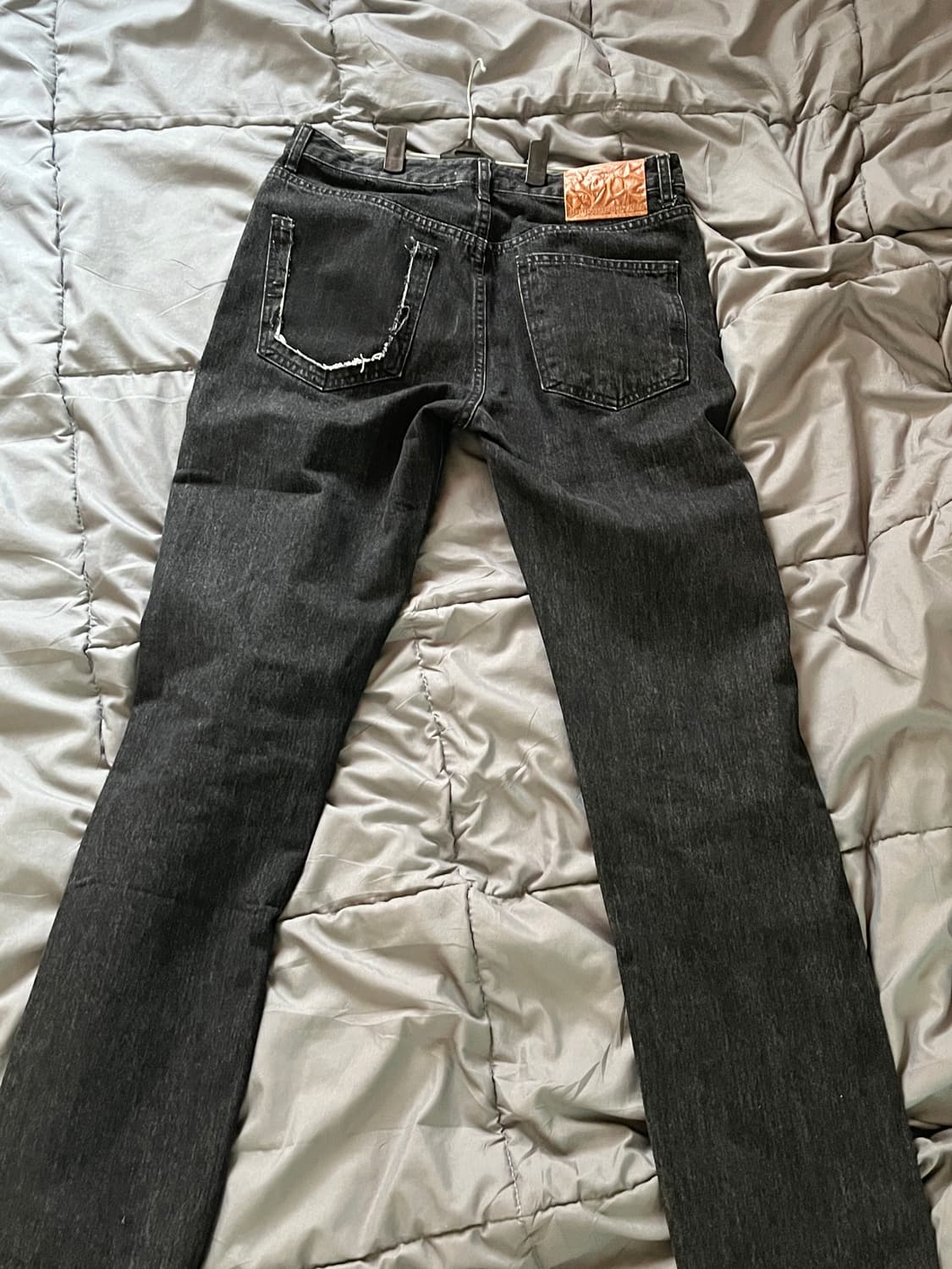 서피스에디션 (M) straight denim pants black 상품이미지1