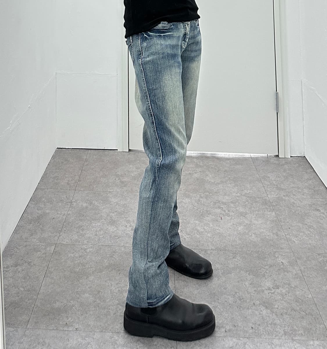 Vintage fade lines denim jeans 상품이미지7