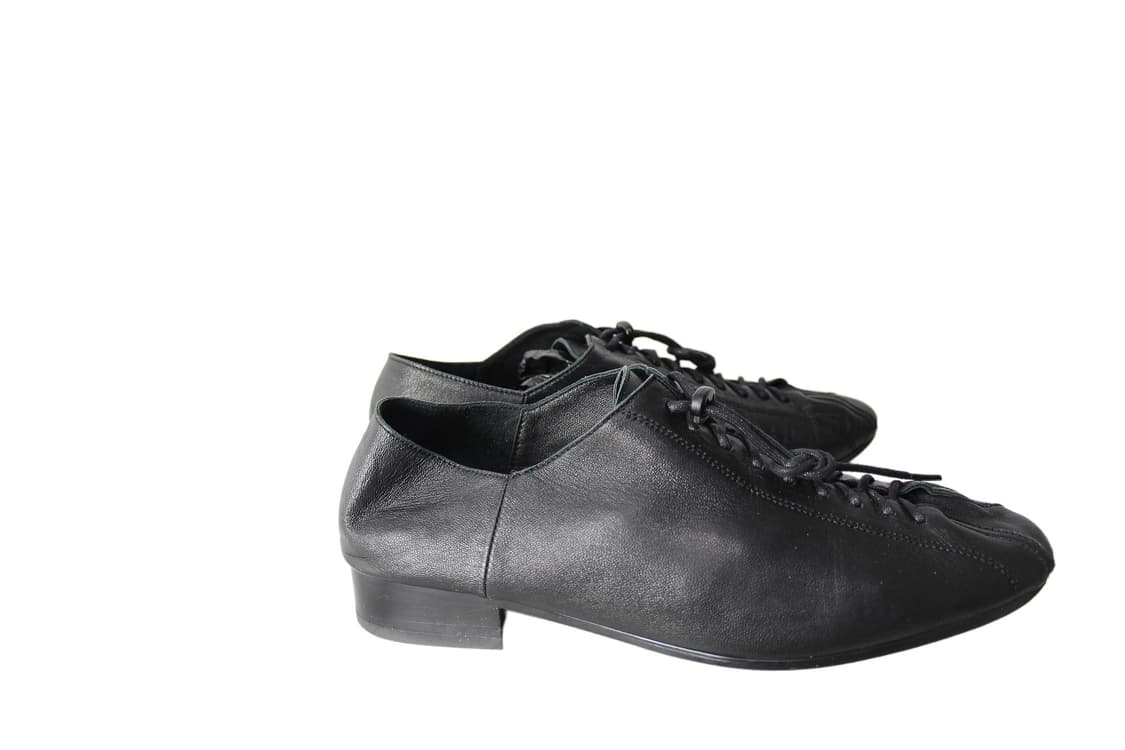 HEROES of HISTORY 히어로즈 라운드 토 레이스업 플랫 슈즈 상품이미지5