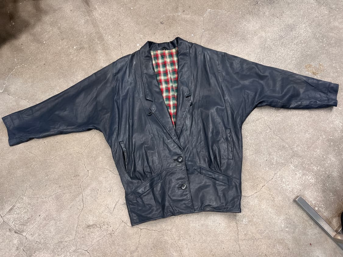 90’s 독일 Yessica 오버핏 가죽 자켓 상품이미지1