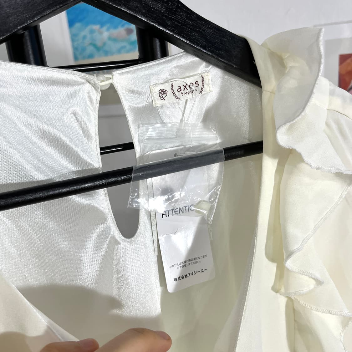 엑시즈팜 레이스 자수 티셔츠 상품이미지6