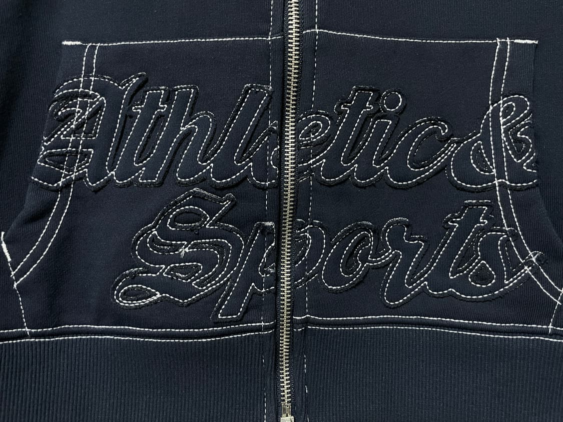 (미사용) HDEX 에이치덱스 여성 스티치 크롭 후드집업 L _ 네이비 상품이미지4