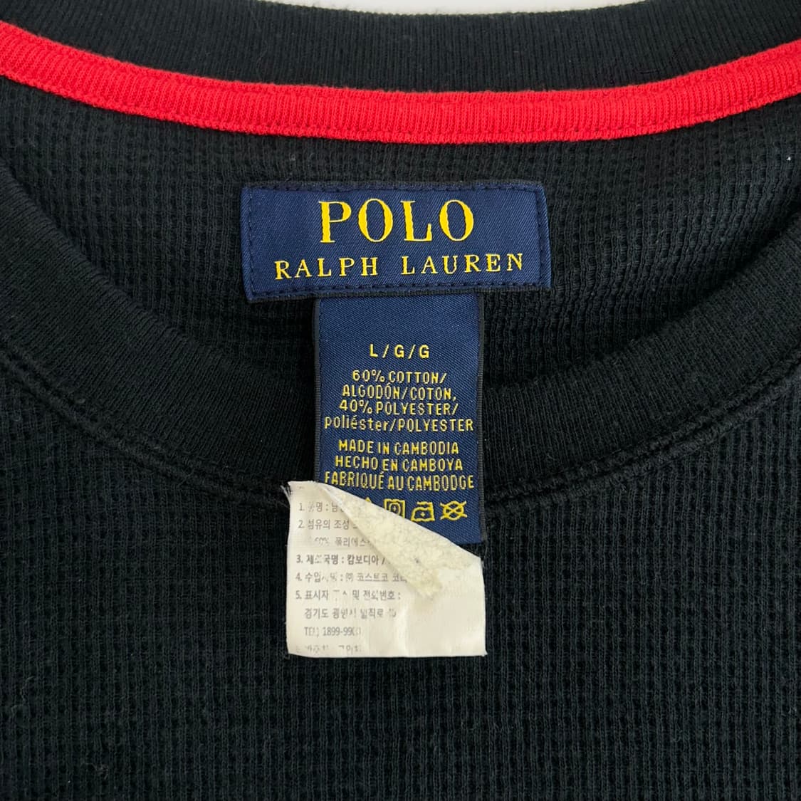 Polo 폴로 레드포니 블랙 와플니트 상품이미지5