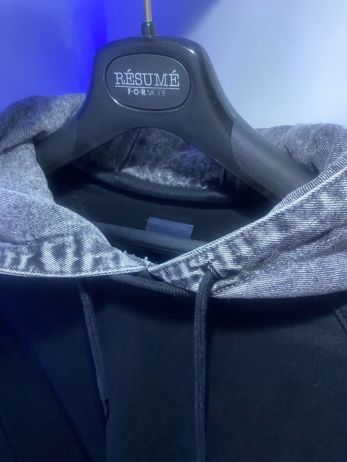 24ss 준지 데님 레이어드 후드티 (s) 상품이미지4