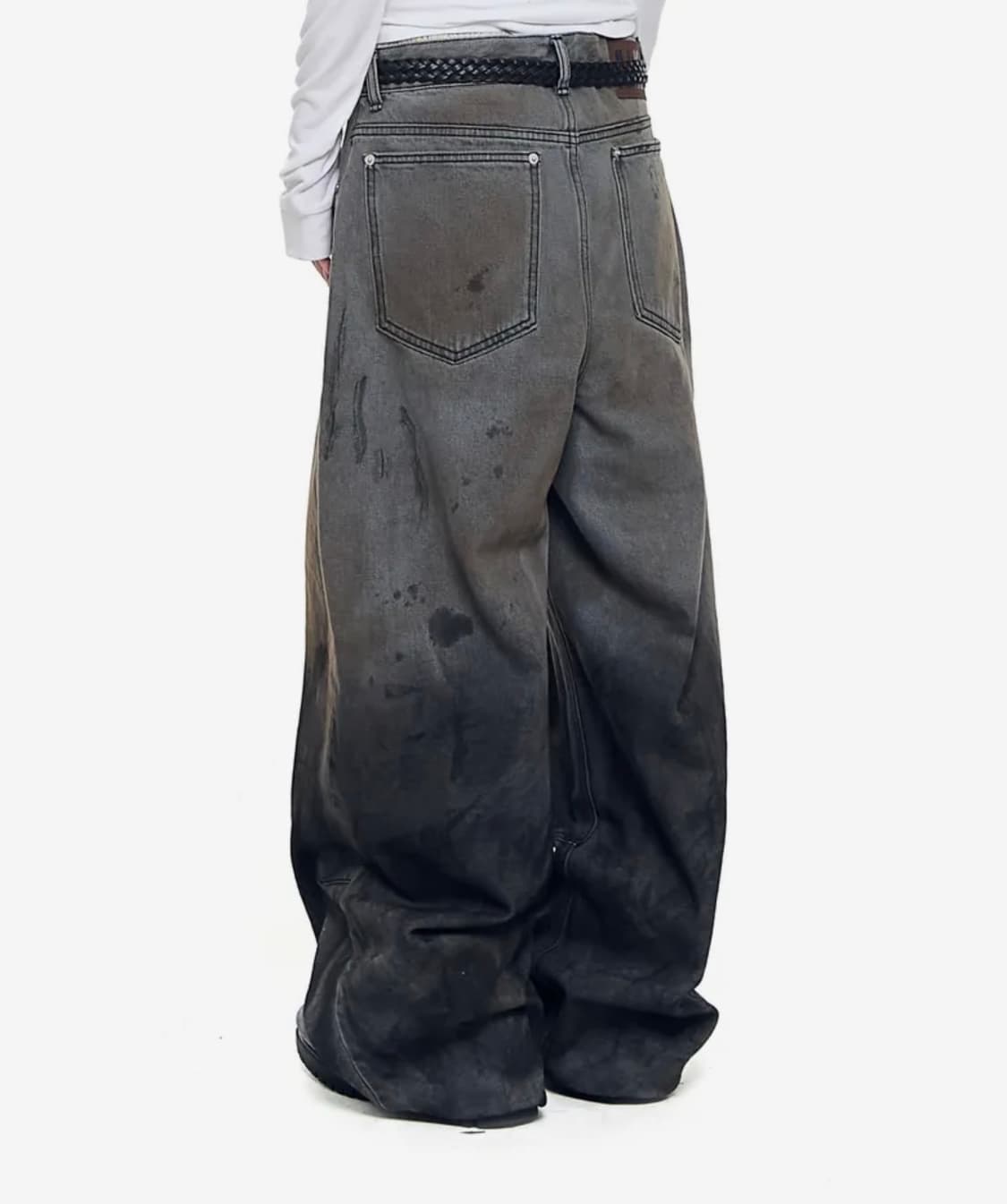 (택포)아캄 Dirty Gradation Denim Pants 상품이미지2