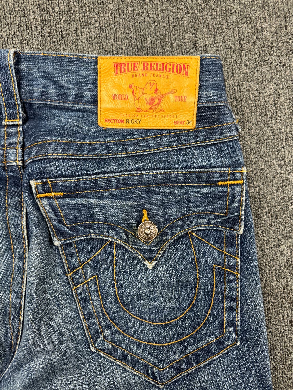 32)트루릴리전 빈티지 y2k 워싱 데님 팬츠 상품이미지8