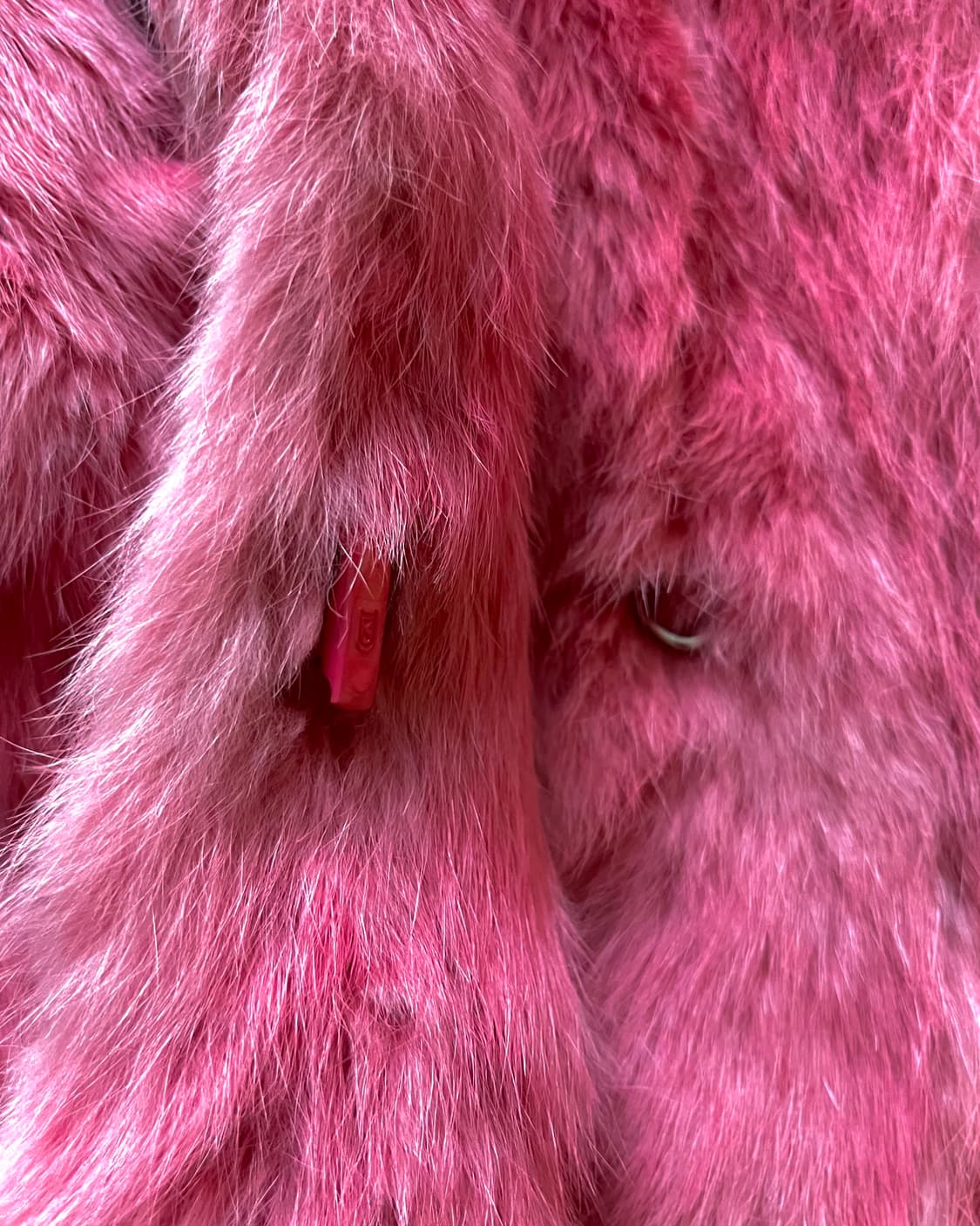 Vintage Real Pink Rabbit Fur Vest 상품이미지6