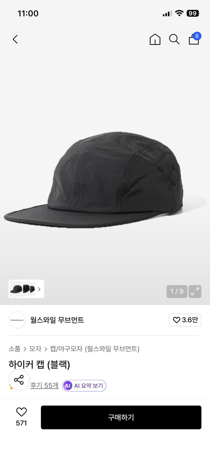 월스와일 무브먼트 하이커 캡 상품이미지1