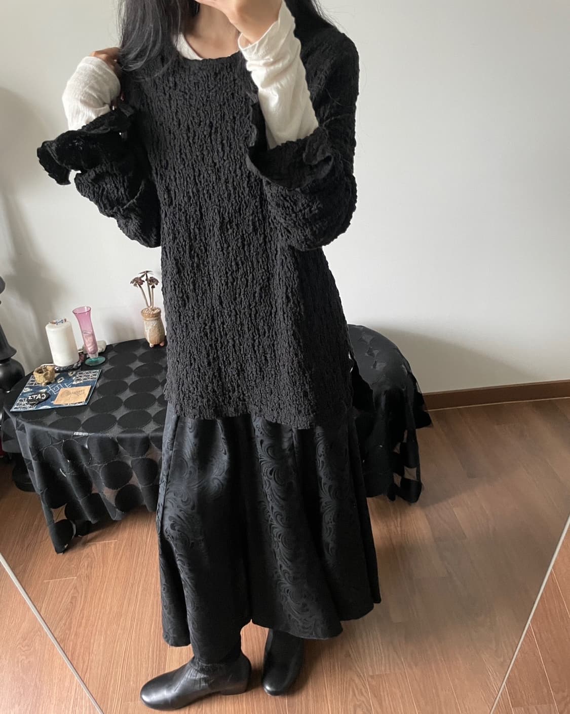 wrinkle top (shirring sleeve) 상품이미지2