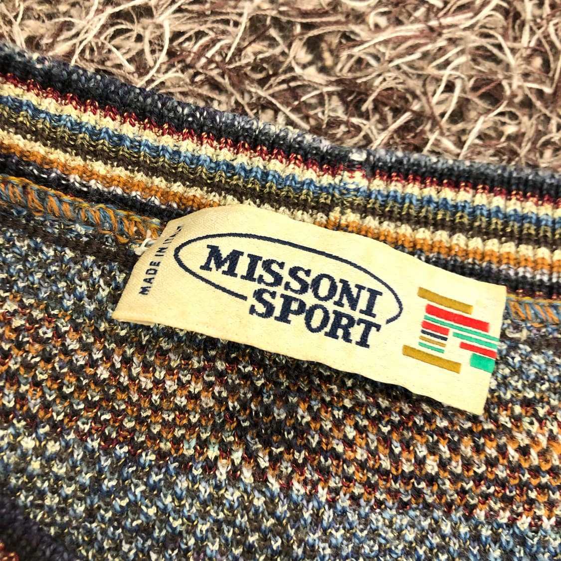 미쏘니 멀티컬러 울 패턴 니트  상품이미지5
