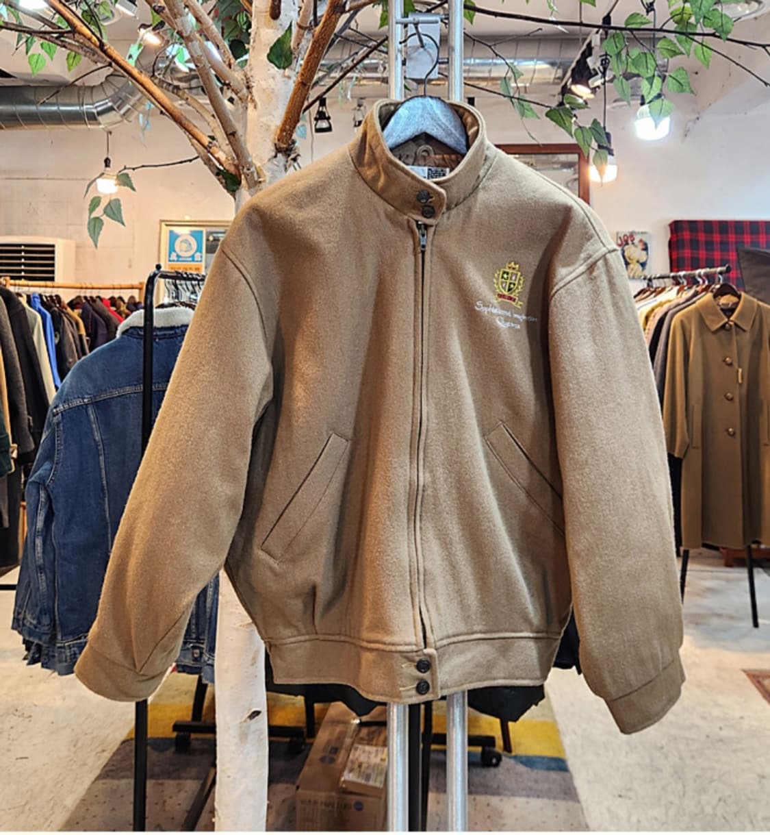 QUATORZE 콰토즈 도톰한 G9 베이지 빈티지 자켓 상품이미지1