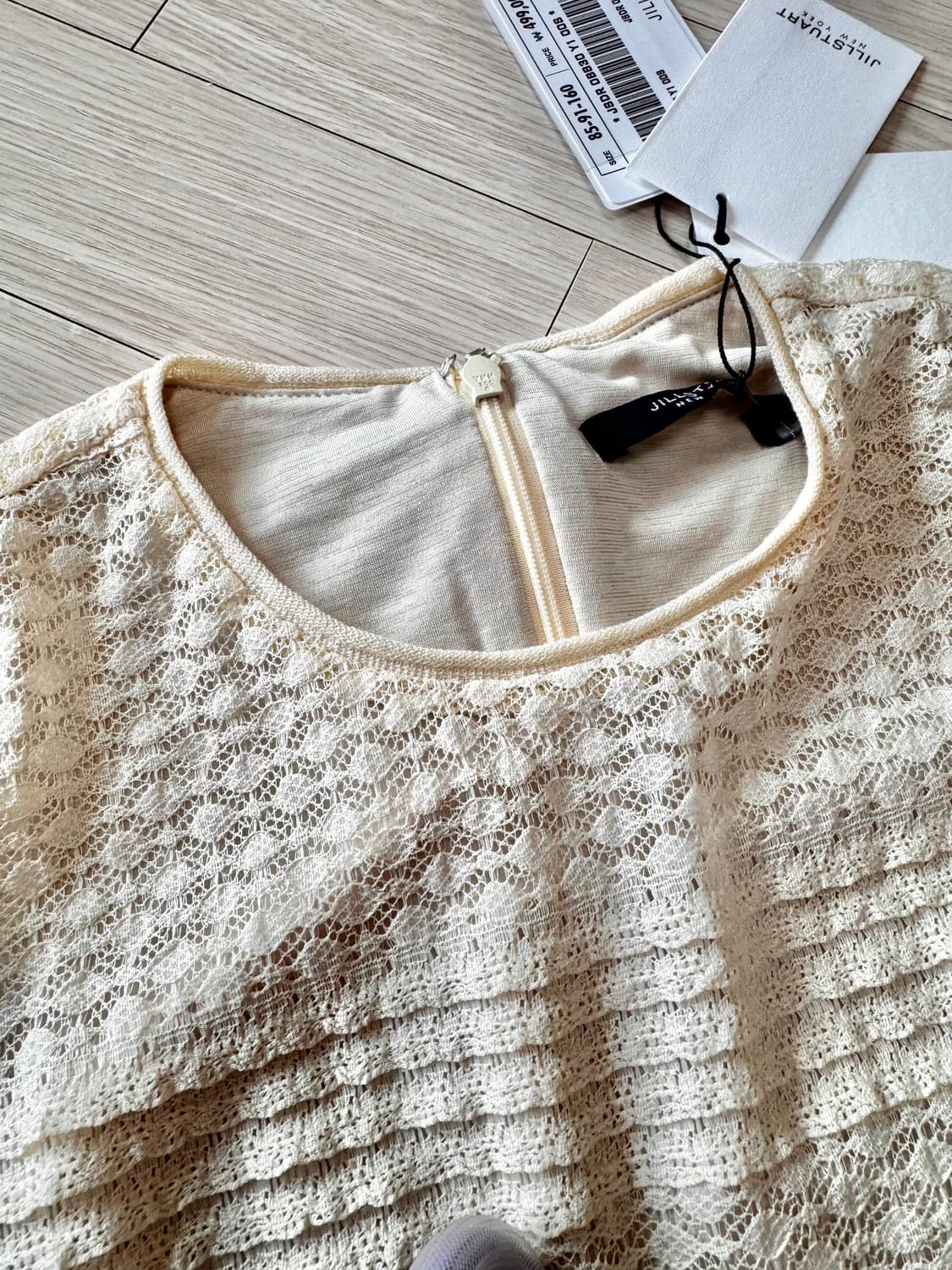 55 55반 텍달린 새상품 질스튜어트 정가50만 레이스 원피스 상품이미지7