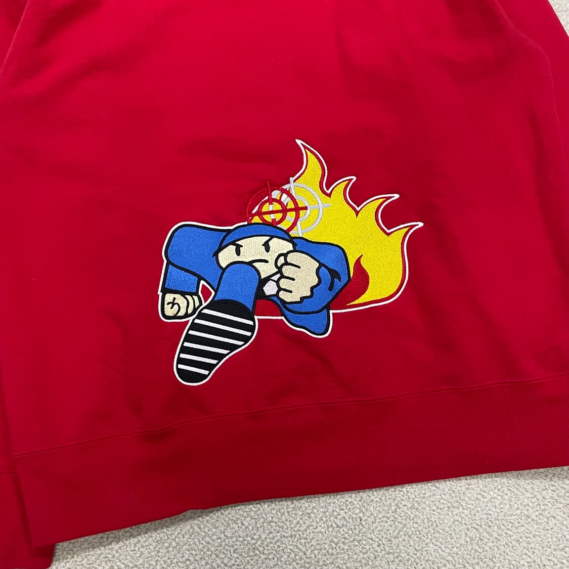 슈프림 Supreme x 덕다운레코즈 후드티 레드 상품이미지4