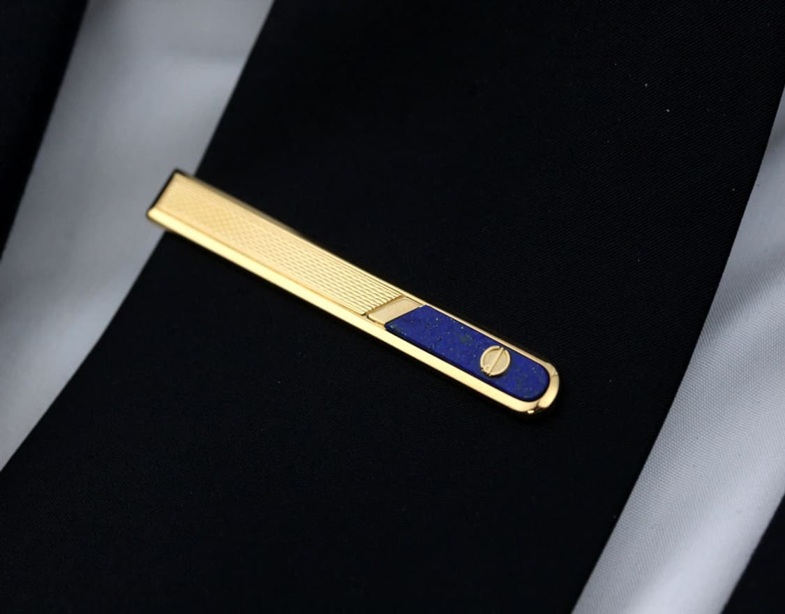 던힐 A등급 6cm 라피스 원석 남자 명품 넥타이핀 빈티지 상품이미지6