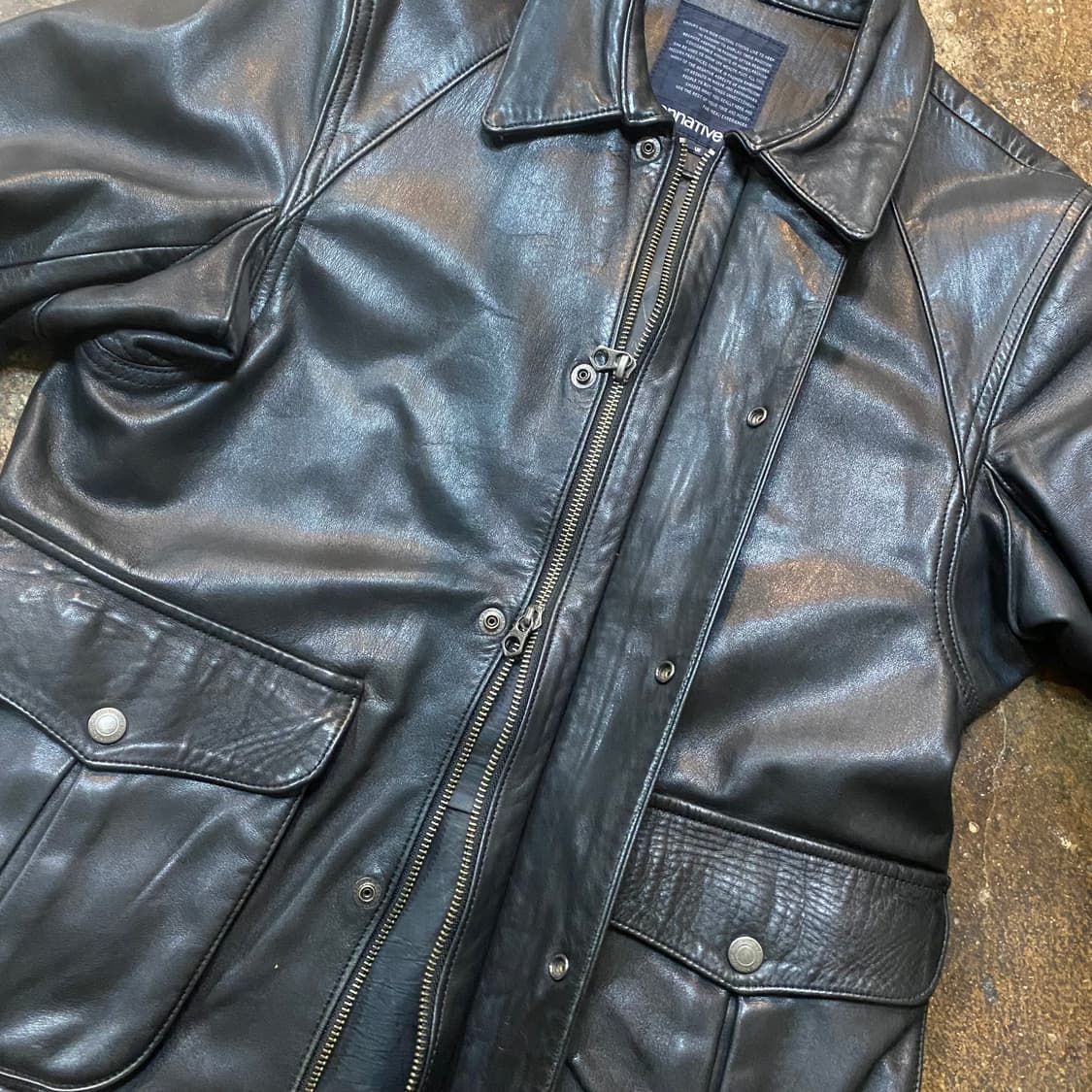 (2) 논네이티브 A-2 가죽 자켓 상품이미지5