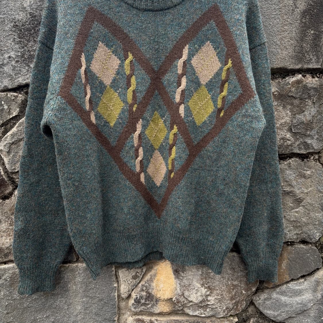 Club Jurdain 아가일 울 스웨터 상품이미지5