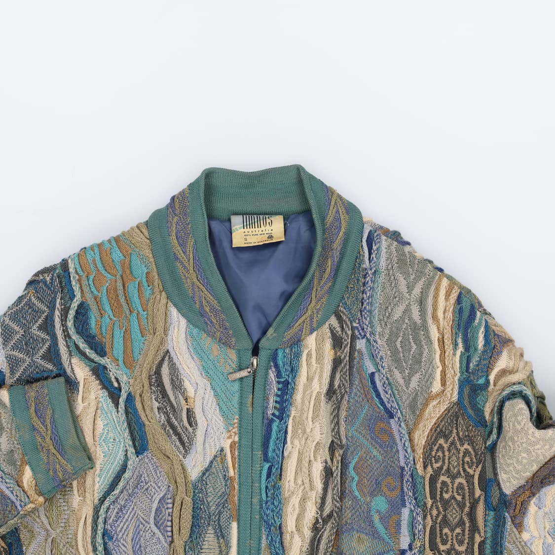 S 림노스 오스트레일리아 박시핏 케이블 니트 집업 4181 상품이미지4