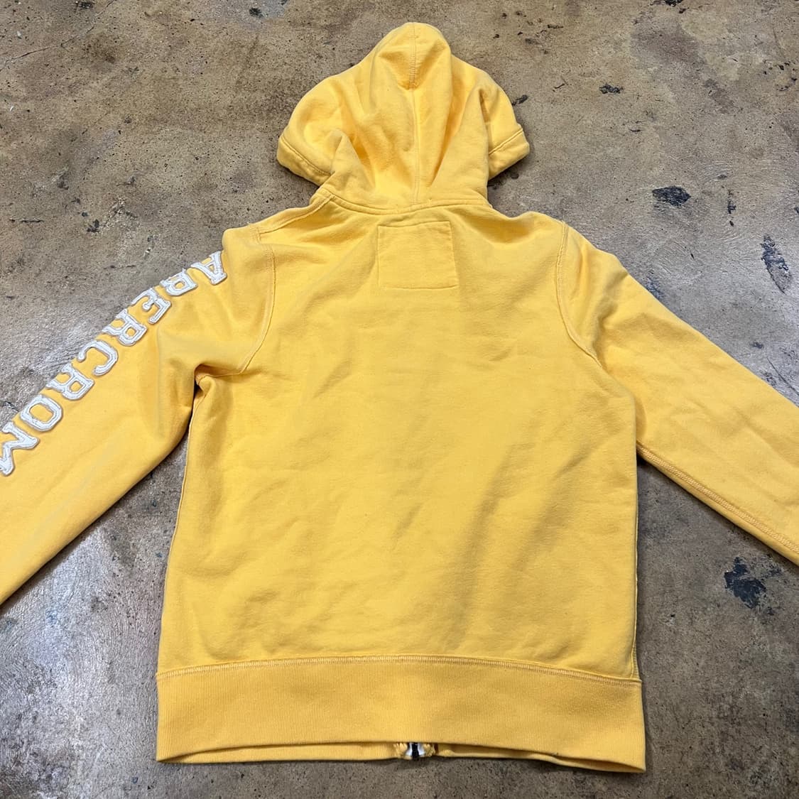옐로우 레터링 아베크롬비 후드집업 상품이미지4