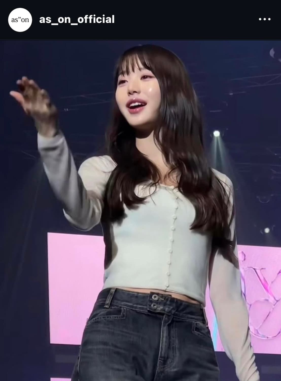 애즈온 엑스 디테일 데님 팬츠 (장원영바지) 상품이미지5