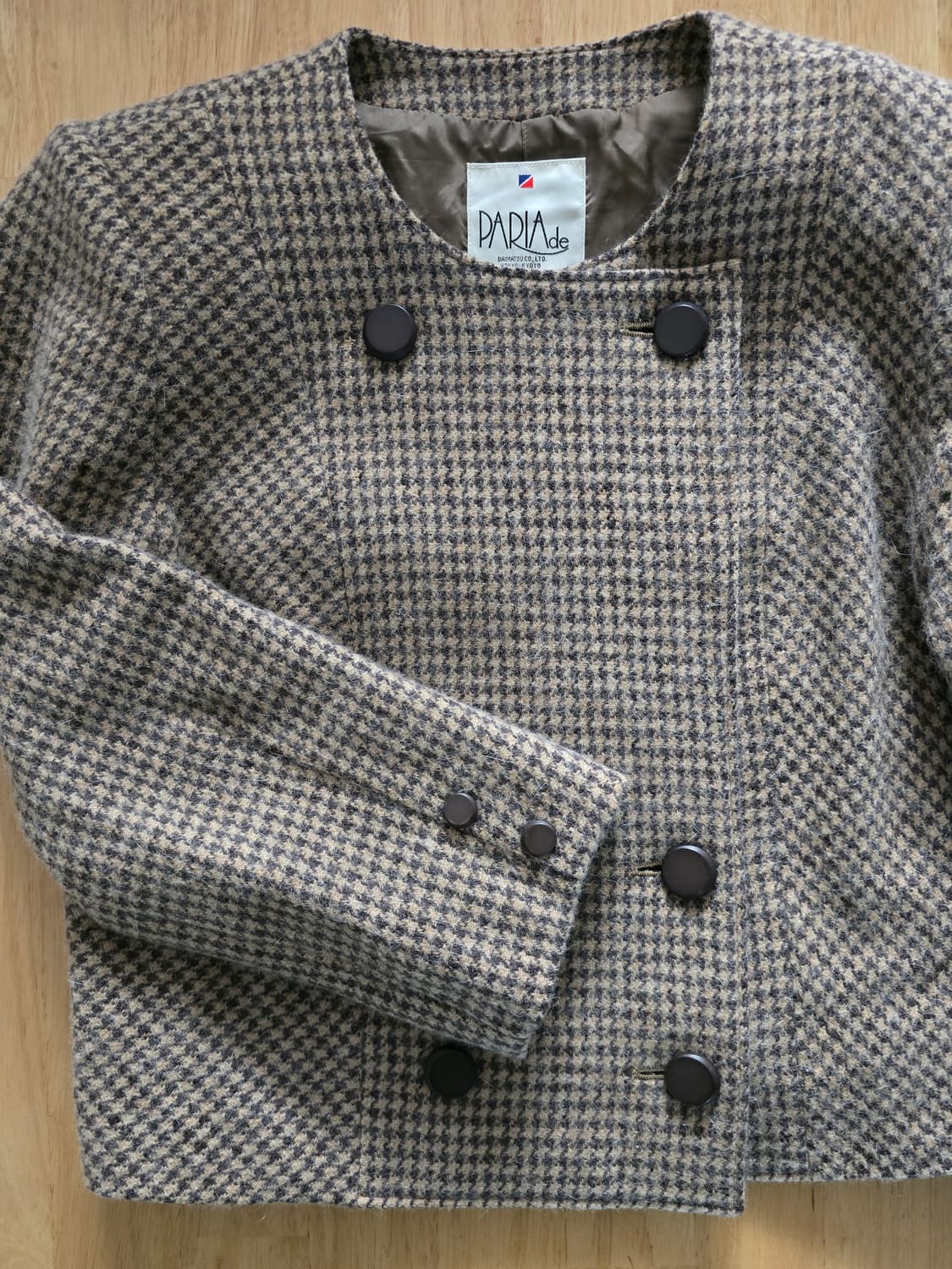 울 하운드투스 더블 버튼 숏 자켓  상품이미지6