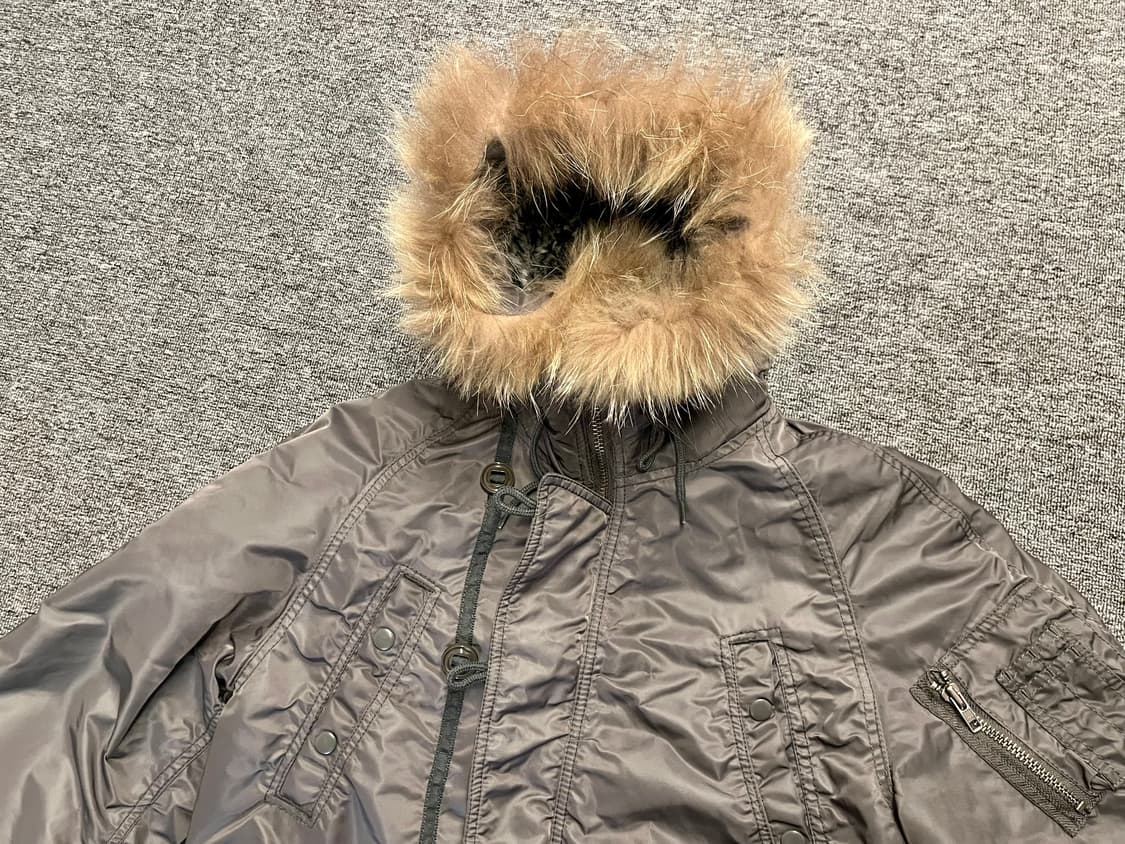 [95] 백넘버 N-3B 파카 카키 L  상품이미지2