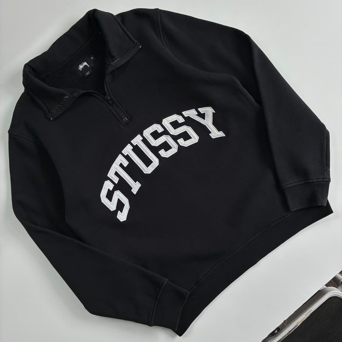 Stussy 스투시 재팬라인 아치로고 하프집업 스웻맨투맨 상품이미지2