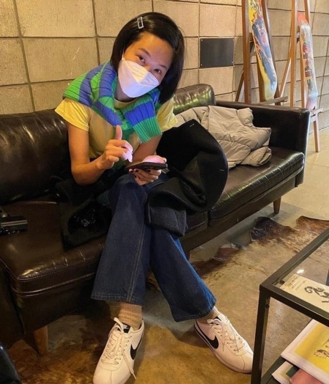 (택포) 나이키 코르테즈 화이트 블랙 250사이즈 상품이미지7