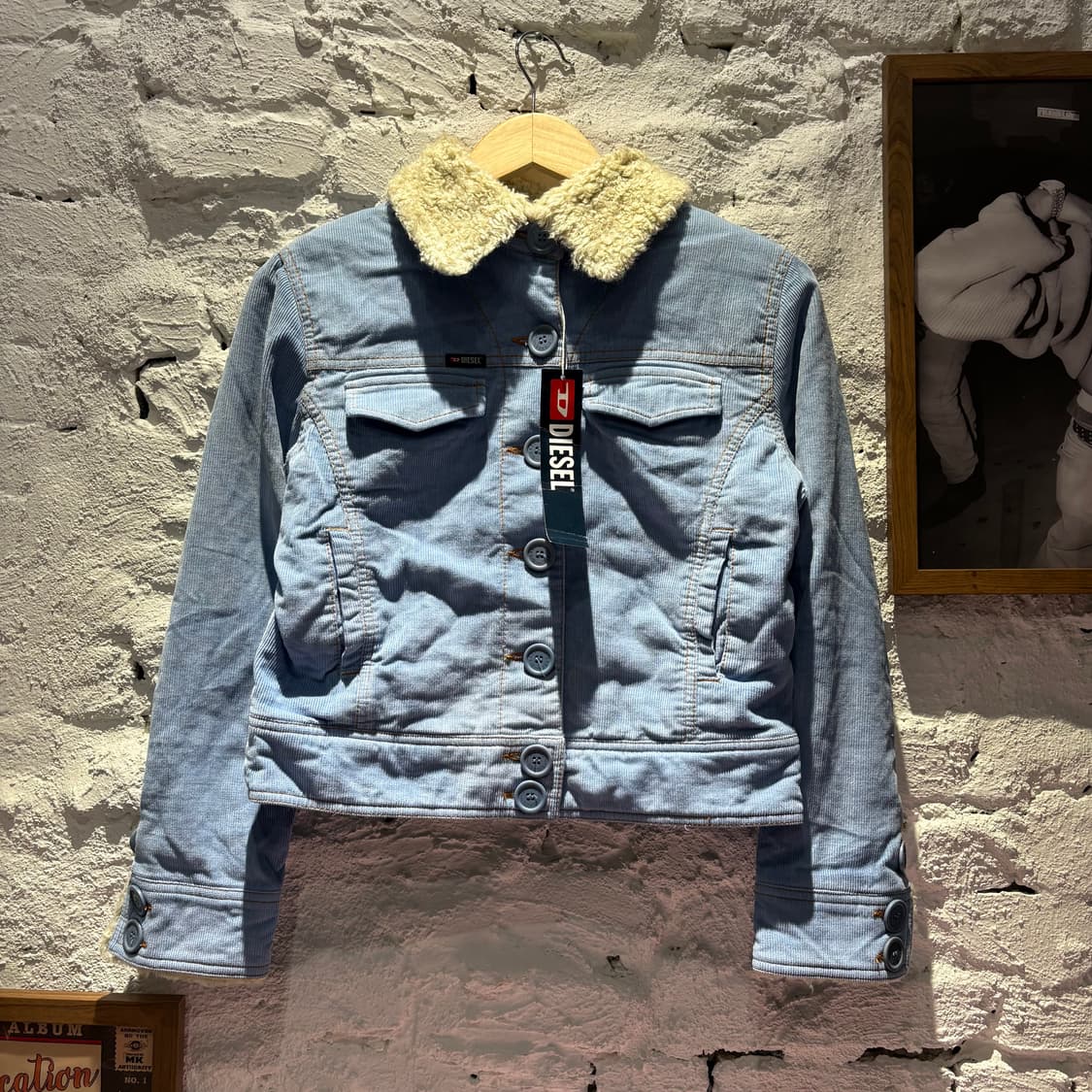 새상품) 디젤 코듀로이 쉐르파 자켓 데드스탁 상품이미지1