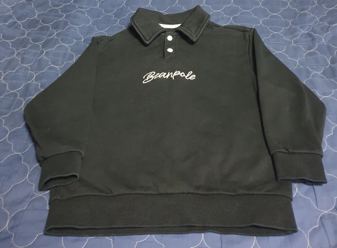 빈폴 키즈 남아용 하프버튼 카라 클래식레터링 로고 스웨트셔츠 (130) 상품이미지2