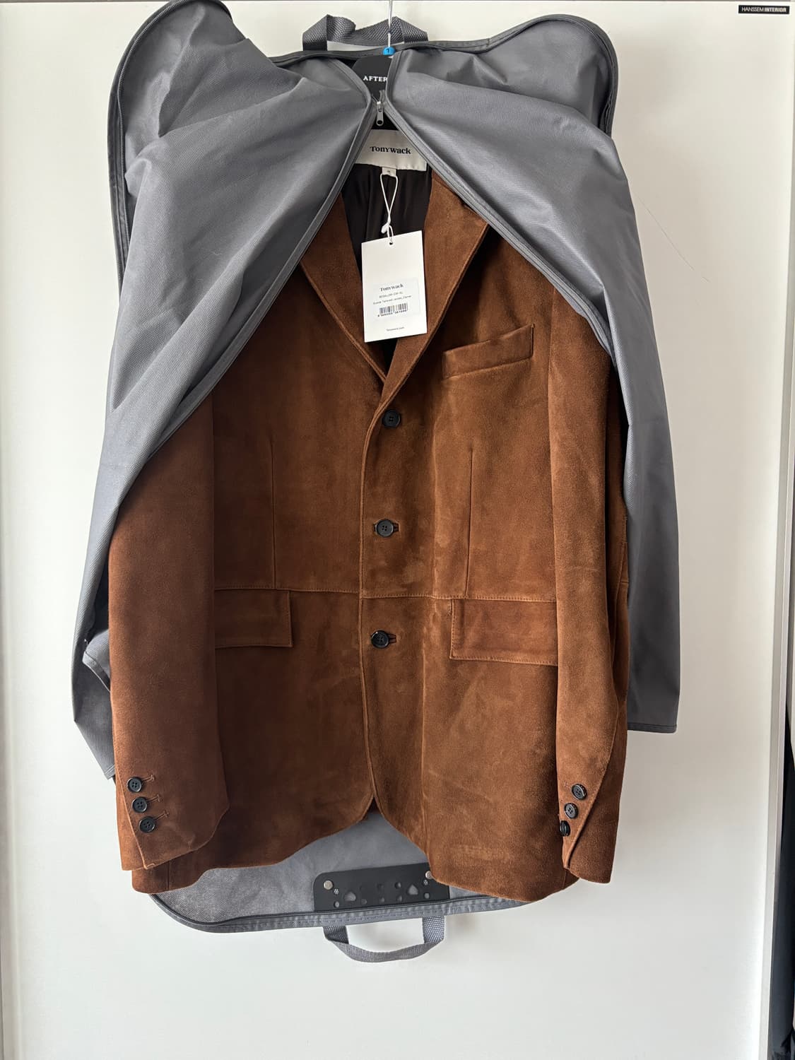 [XL] 토니웩 스웨이드 테일러드 자켓 카멜 상품이미지4