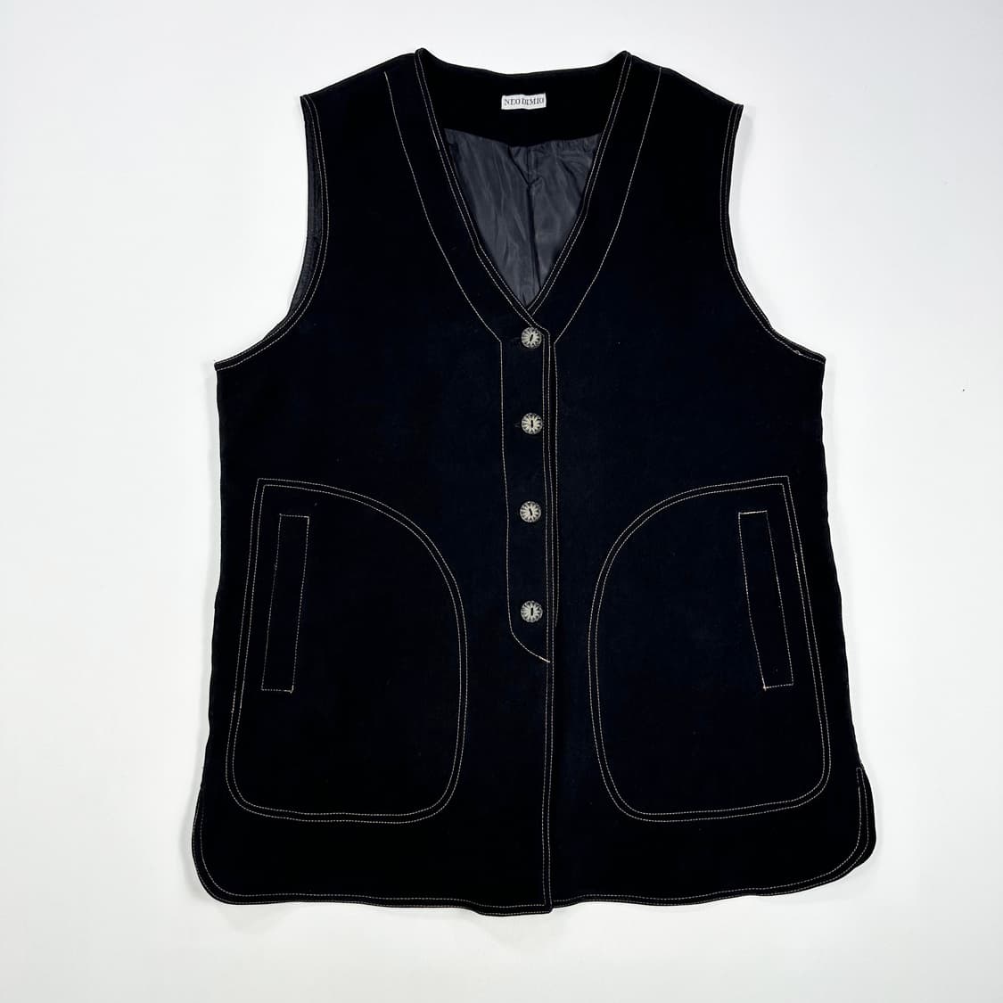 VTG 빈티지 재팬 스웨이드 블랙 베스트 (Free) 상품이미지2