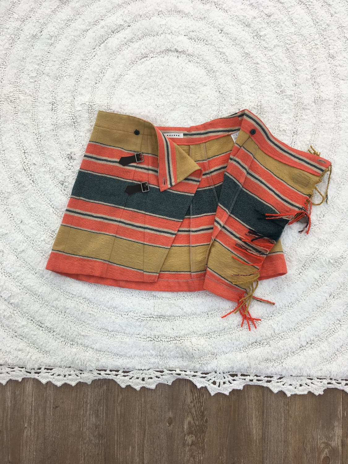 스나오 쿠와하라 프린지 랩스커트 상품이미지4