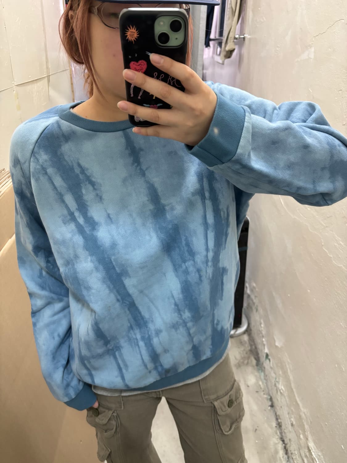 아크네 스튜디오 블루 타이다이 맨투맨 상품이미지1