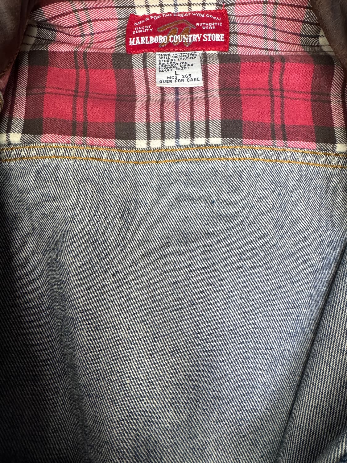 빈티지 90s 말보로 MARLBORO 데님자켓 L 상품이미지5