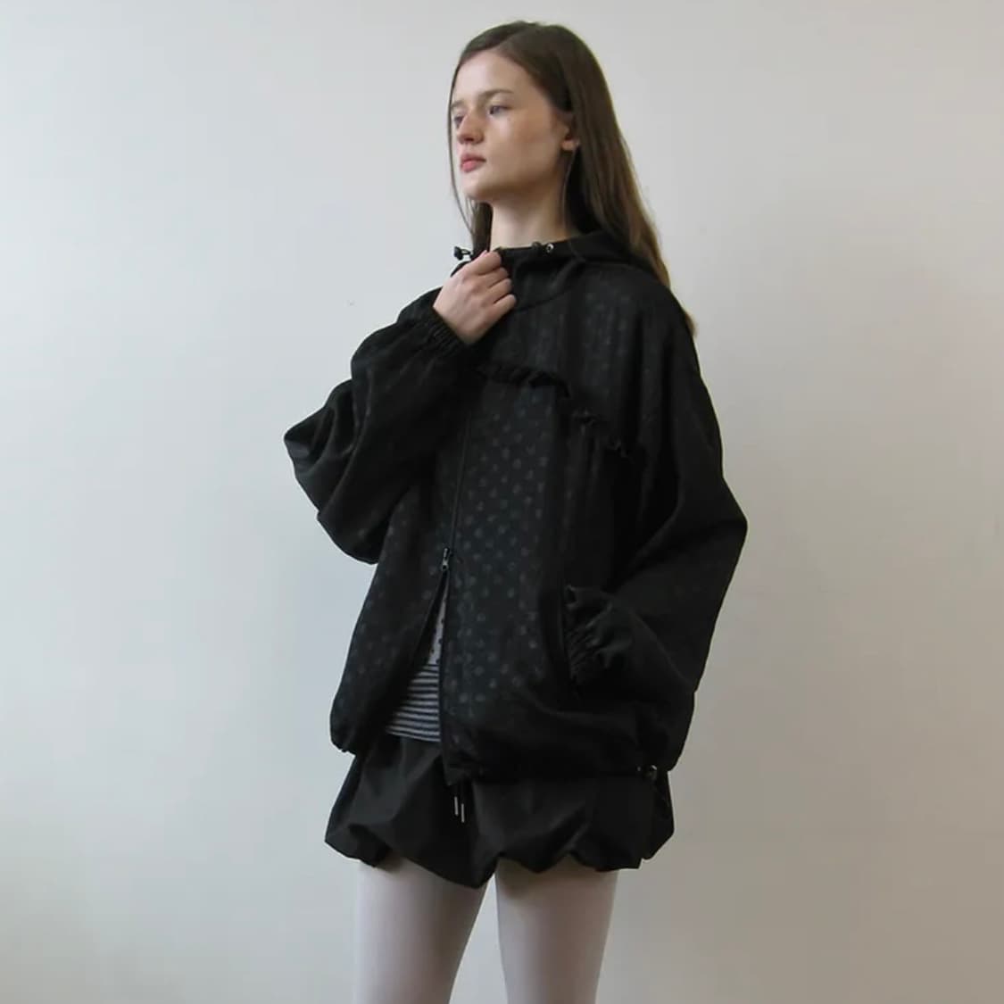 나츠 naats 도트 프릴 윈드브레이커 상품이미지2