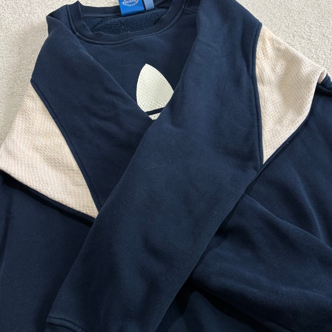 아디다스 파이어버드 네이비 빅 로고 맨투맨 상품이미지7