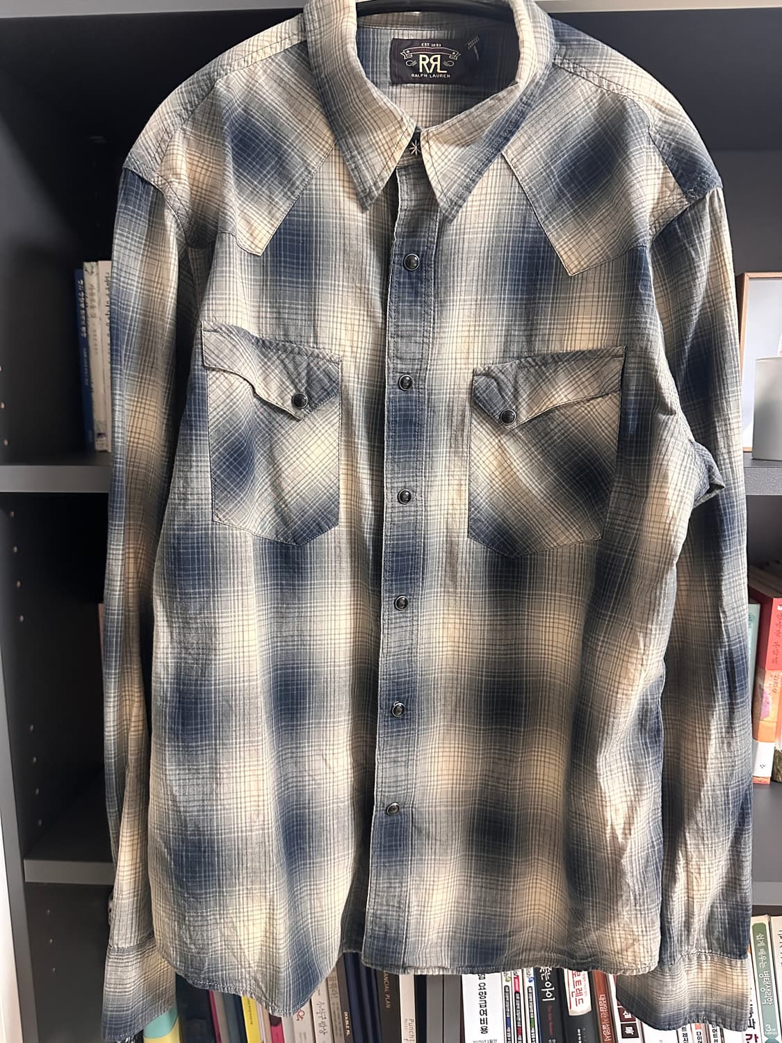 RRL 옴브레 웨스턴 셔츠 L사이즈 상품이미지2