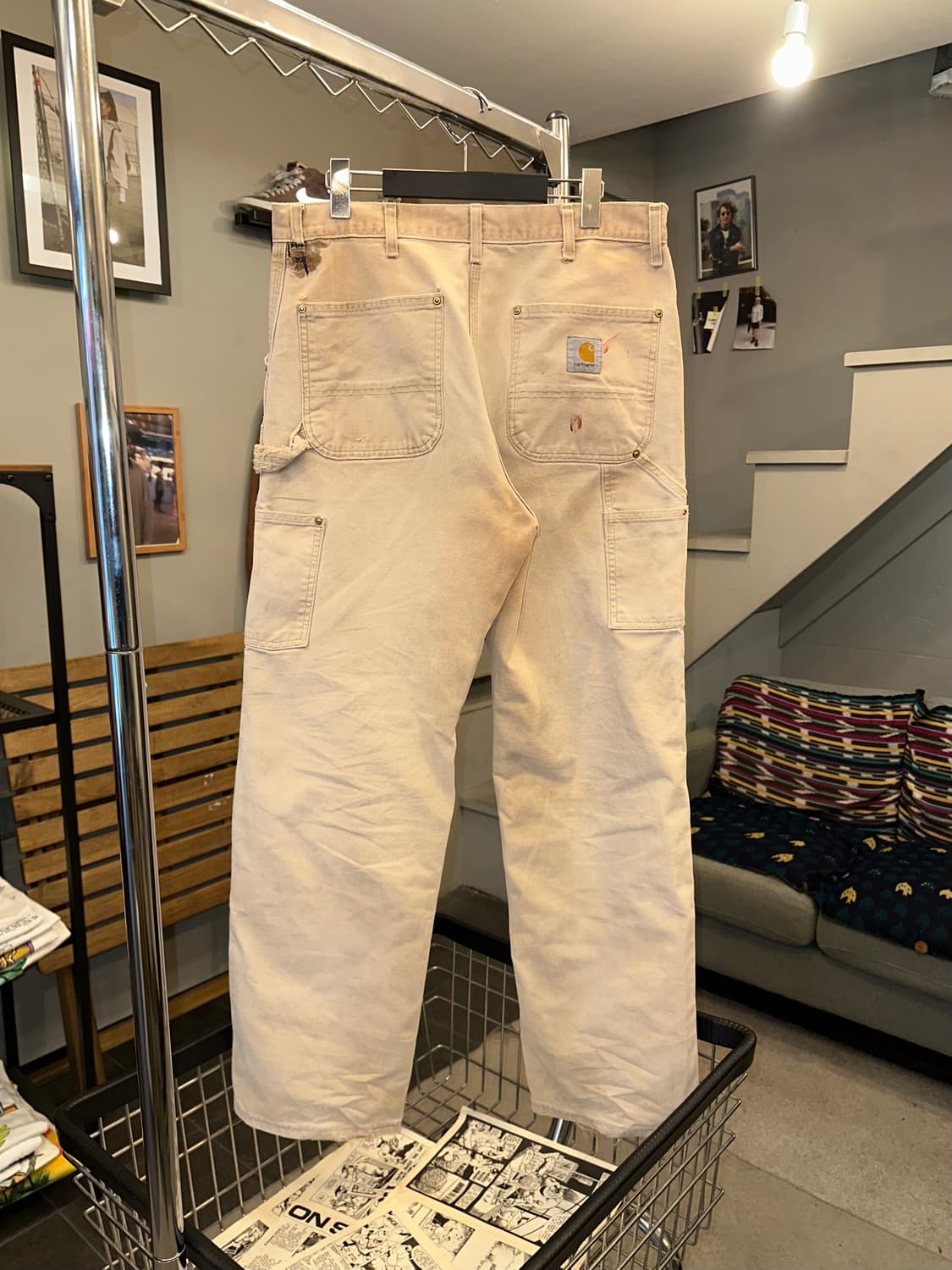 90’s Carhartt double knee repair work 상품이미지7
