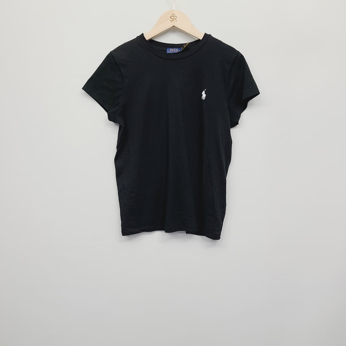 [정품/QR] 폴로 랄프로렌 블랙 반팔 티셔츠 (여성 S) 상품이미지2
