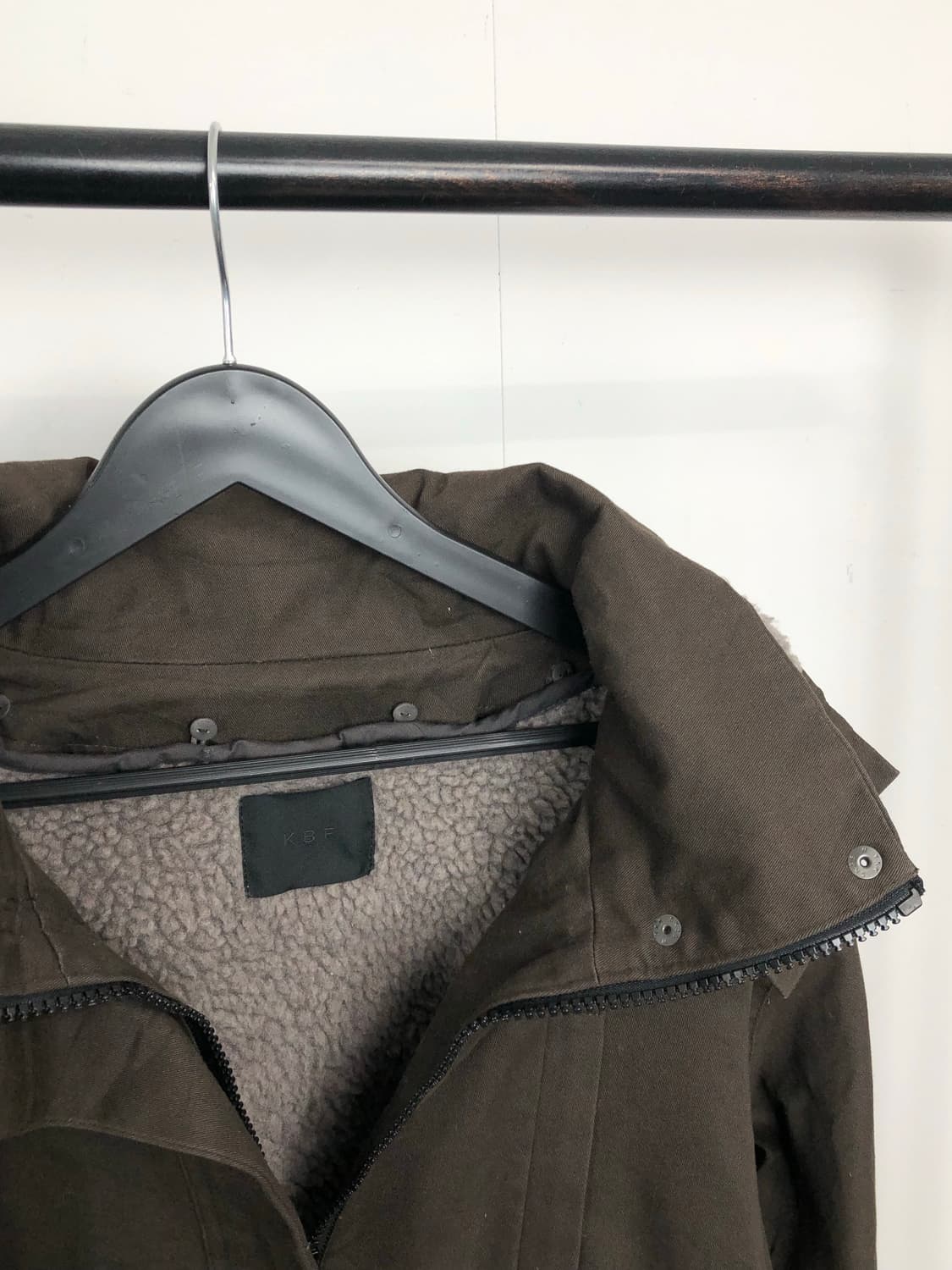 KBF brown fur hood coat 상품이미지4