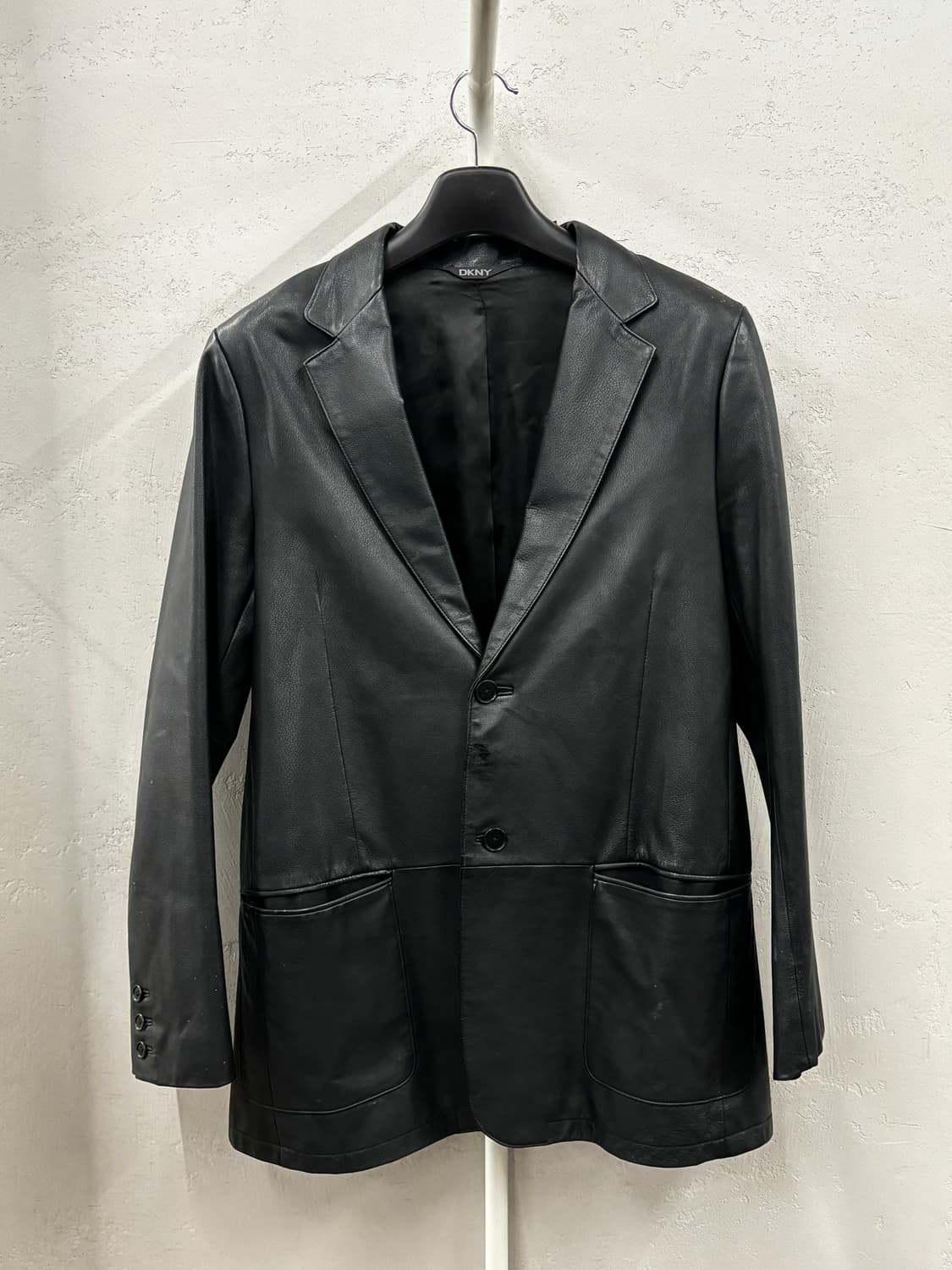 DKNY 빈티지 리얼레더 블레이저 가죽자켓 상품이미지2