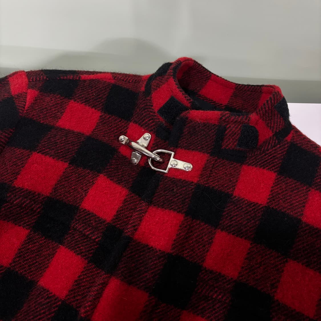 우먼L 폴로 랄프로렌 파이어맨 체크 울 자켓 상품이미지1