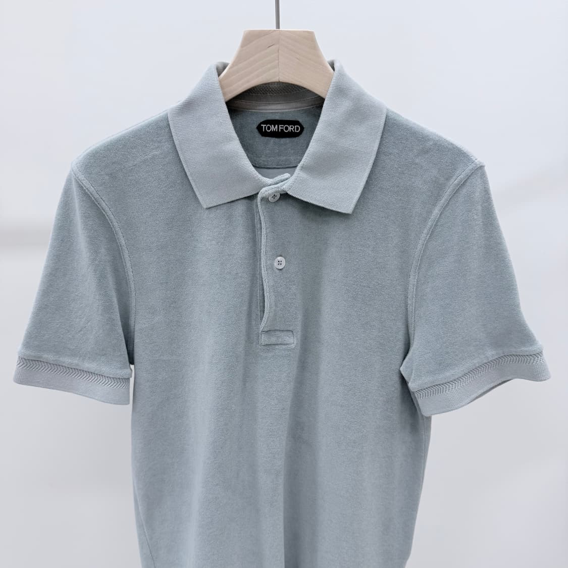 [S+급/48] 톰포드 로고 폴로 반팔 카라 티셔츠 라이트 블루 상품이미지2