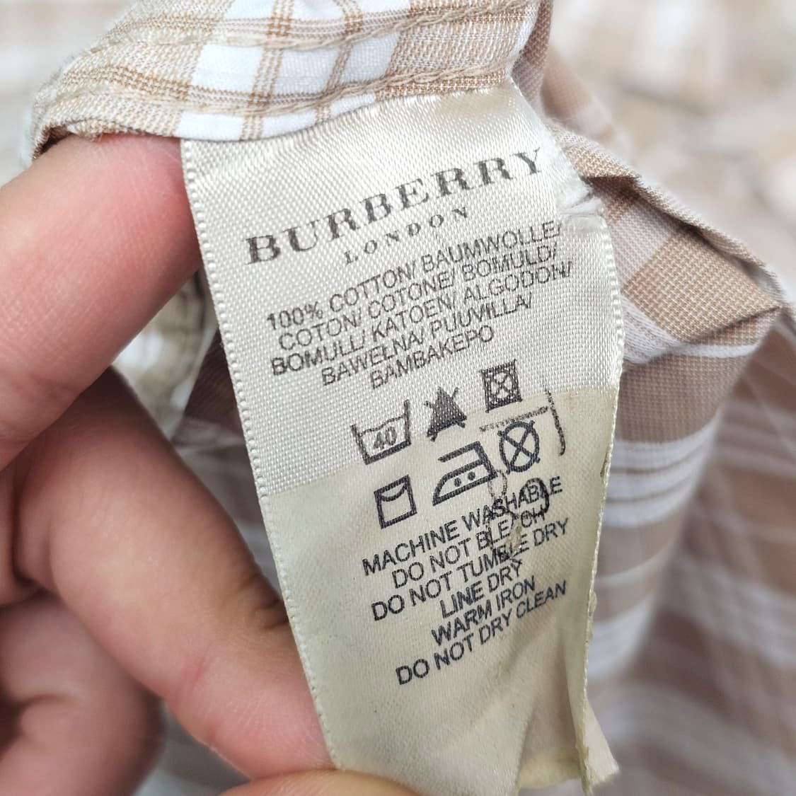 M Burberry 버버리 체크 반팔 셔츠 상품이미지8