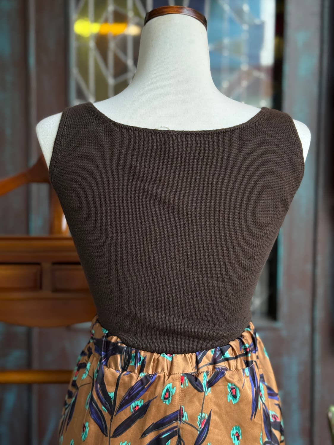 00‘s 폭시 부띠크 코튼 슬리브리스 니트 탑 38 no 상품이미지10