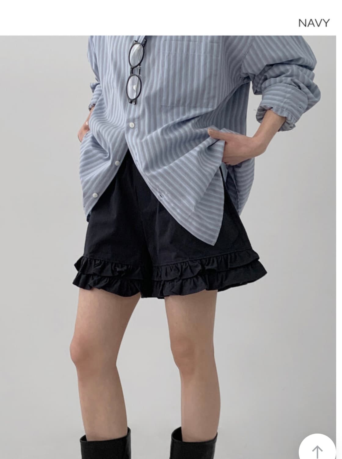 매니크 마르텔 프릴 코튼 숏 팬츠 상품이미지1